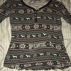 pink vs thermal shirt